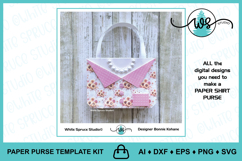 3D Paper Purse Template: Shirt Design Gift Box SVG Product Image 7