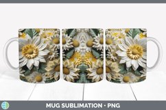 Gorgeous3D Sunflowers Mug Wrap design.