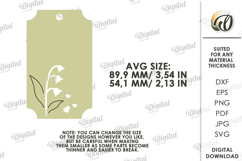 3D Paper Tags Bundle. Gift tag Template Paper Cut SVG Product Image 3