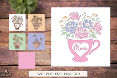 3D Mother's Day Floral card SVG papercut bundle Product Image 11