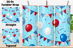 3D bbq tumbler wrap, patriotic party design wrap, seamless cookout accents tumbler, 3D independence grill, patriotic straight tumbler design, 20oz skinny tapered bbq, seamless 3D patriotic grill, bbq celebration design, 3D party accent wrap, independence 