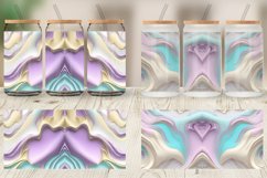 3d Pastel Wavy Liquid Glass Can Wraps Product Image 4