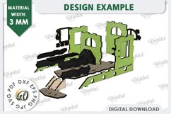 3D Patrick&#039;s Day Train Laser Cut Design. Home Decor SVG Product Image 2