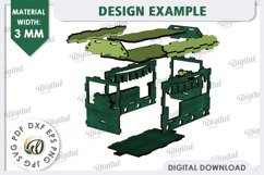 3D Patrick&#039;s Day Train Laser Cut Design. Home Decor SVG Product Image 5