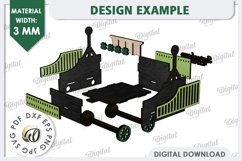 3D Patrick&#039;s Day Train Laser Cut Design. Home Decor SVG Product Image 8