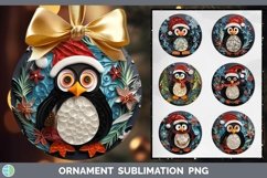 Bundle of six Watercolor Christmas Ornament designs.