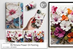 Digital Paper 3D Petunia Flower Product Image 1