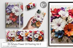 Digital Paper 3D Petunia Flower Product Image 1