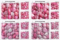 3D Pink Color Stones Tumbler Bundle Product Image 2