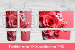 3d pink flower 40 oz tumbler sublimation design, 3d flower tumbler sublimation, flower tumbler design wrap 40 Oz.