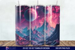 3D Planet Galaxy Tumbler Wrap Product Image 1
