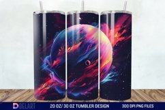 3D Planet Galaxy Tumbler Wrap Product Image 1