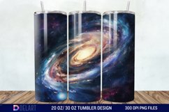 3D Planet Galaxy Tumbler Wrap Product Image 1