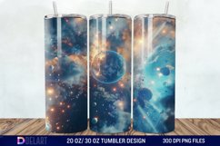 3D Planet Galaxy Tumbler Wrap Product Image 1