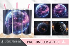3D Planet Galaxy Tumbler wrap Product Image 1