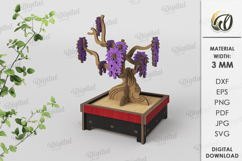 3D Plant Decor Laser Cut. Stand decor SVG Product Image 1