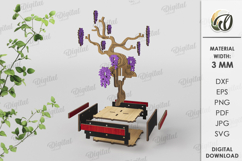 3D Plant Decor Laser Cut. Stand decor SVG Product Image 2