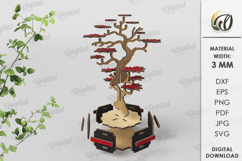 3D Plant Decor Laser Cut. Stand decor SVG Product Image 2