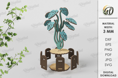 3D Plant Decor Laser Cut. Stand decor SVG Product Image 2