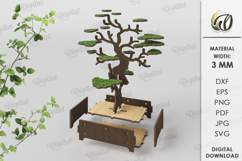 3D Plant Decor Laser Cut. Stand decor SVG Product Image 2