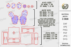 3D Plant Decor Laser Cut. Stand decor SVG Product Image 3