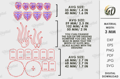 3D Plant Decor Laser Cut. Stand decor SVG Product Image 3