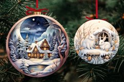 3D Christmas Ornaments Sublimation Bundle / Christmas PNG Product Image 6