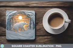 Gorgeous3D Square Coaster design.