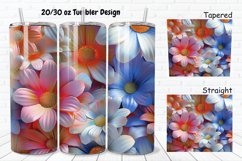 3D Pretty Flowers 20/30oz Skinny Tumbler Product Image 1
