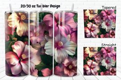 3D Pretty Flowers 20/30oz Skinny Tumbler Product Image 1
