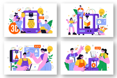 10 3D Printing Workshop Illustration Product Image 3