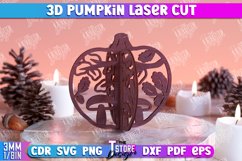 3D Pumpkins Laser Cut Bundle | Halloween Pumpkins SVG Design Product Image 6