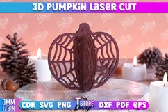 3D Pumpkins Laser Cut Bundle | Halloween Pumpkins SVG Design Product Image 7
