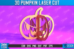 3D Pumpkins Laser Cut Bundle | Halloween Pumpkins Laser Cut Product Image 11