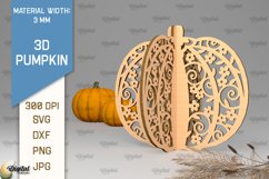 3D Pumpkins Laser Cut Bundle. Halloween Pumpkins SVG Design Product Image 9