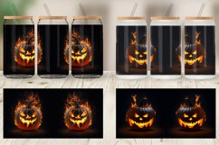 3D Pumpkin Burn Glass Can Wraps Product Image 5