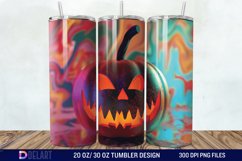 3D Pumpkin Halloween Tumbler Wrap Product Image 1
