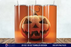 3D Pumpkin Halloween Tumbler Wrap Product Image 1