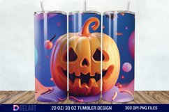 3D Pumpkin Halloween Tumbler Wrap Product Image 1
