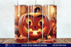 3D Pumpkin Halloween Tumbler Wrap Product Image 1