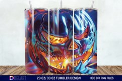 3D Pumpkin Halloween Tumbler Wrap Product Image 1