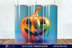 3D Pumpkin Halloween Tumbler Wrap Product Image 1