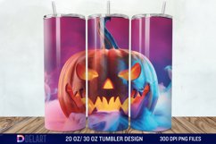 3D Pumpkin Halloween Tumbler Wrap Product Image 1
