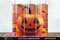 3D Pumpkin Halloween Tumbler Wrap Product Image 1