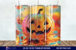 3D Pumpkin Halloween Tumbler Wrap Product Image 1