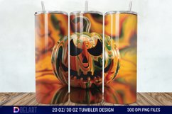 3D Pumpkin Halloween Tumbler Wrap Product Image 1