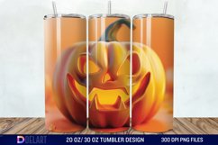 3D Pumpkin Halloween Tumbler Wrap Product Image 1