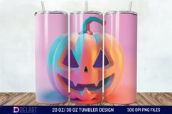 3D Pumpkin Halloween Tumbler Wrap Product Image 1