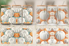 3D Pumpkin White Glass Can Wraps Product Image 5