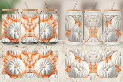 3D Pumpkin White Glass Can Wraps Product Image 6